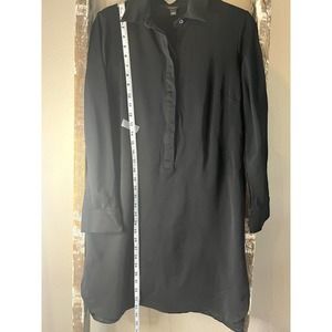 Ann‎ Taylor Black Dress Long Sleeve Tunic Style Classic Career Casual Large
